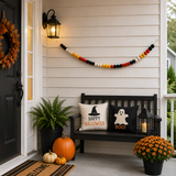 Felt Ball Garland | Black Red Gold Wool Felt Pom Pom Banner | Oktoberfest Decor | German Flag Garland | Handmade Party Decoration | Home Wall Decor