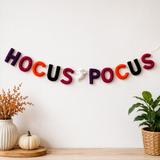 Hocus Pocus Felt Letter Banner – Handmade Halloween Garland for Mantel, Party, Classroom & Spooky Home Decor