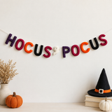 Hocus Pocus Felt Letter Banner – Handmade Halloween Garland for Mantel, Party, Classroom & Spooky Home Decor