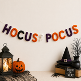 Hocus Pocus Felt Letter Banner – Handmade Halloween Garland for Mantel, Party, Classroom & Spooky Home Decor