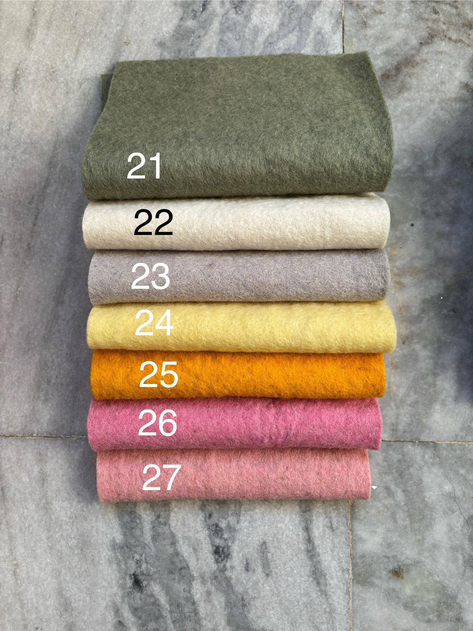 3mm Wool Felt Sheet – Thick Pure Wool Felt for Crafts, High-Quality Wool Felt Sheets, Ideal for Sewing & DIY Projects