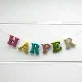 Custom Felt Name Banner,  Felt Letter Banner, Nursery Name Sign, Baby Name Garland