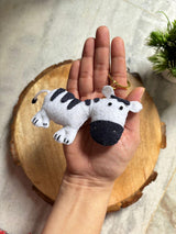 Safari Animal Felt Keychain – Handmade Plush Bag Charm