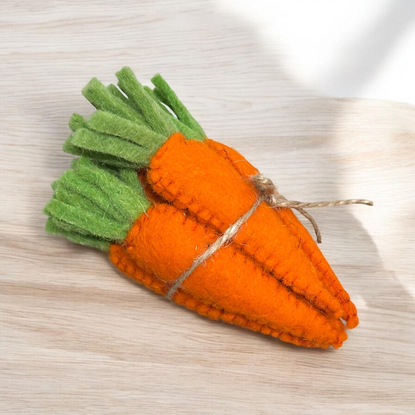 Handmade Wool Felt Easter Carrots: Spring Bowl Fillers