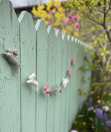 Wool Felt Bunny Garland – Handmade Easter Rabbit Decor – Spring Nursery Banner – Easter Home Decoration – Soft Felt Bunny Gift