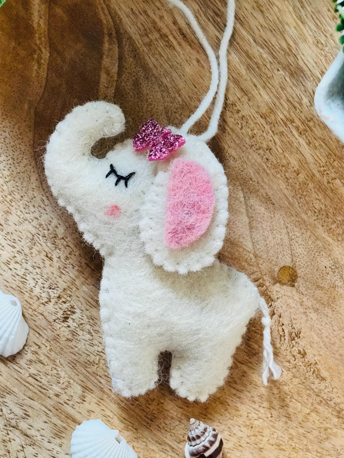 My First Christmas Ornament – Felt Elephant Decoration, Baby Christmas Keepsake, Holiday Tree Decor