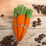 Handmade Wool Felt Easter Carrots: Spring Bowl Fillers
