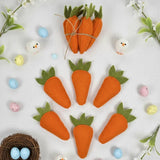 Set of 5 Handmade Wool Felt Carrots – Easter Basket Fillers, Spring Tiered Tray Decor