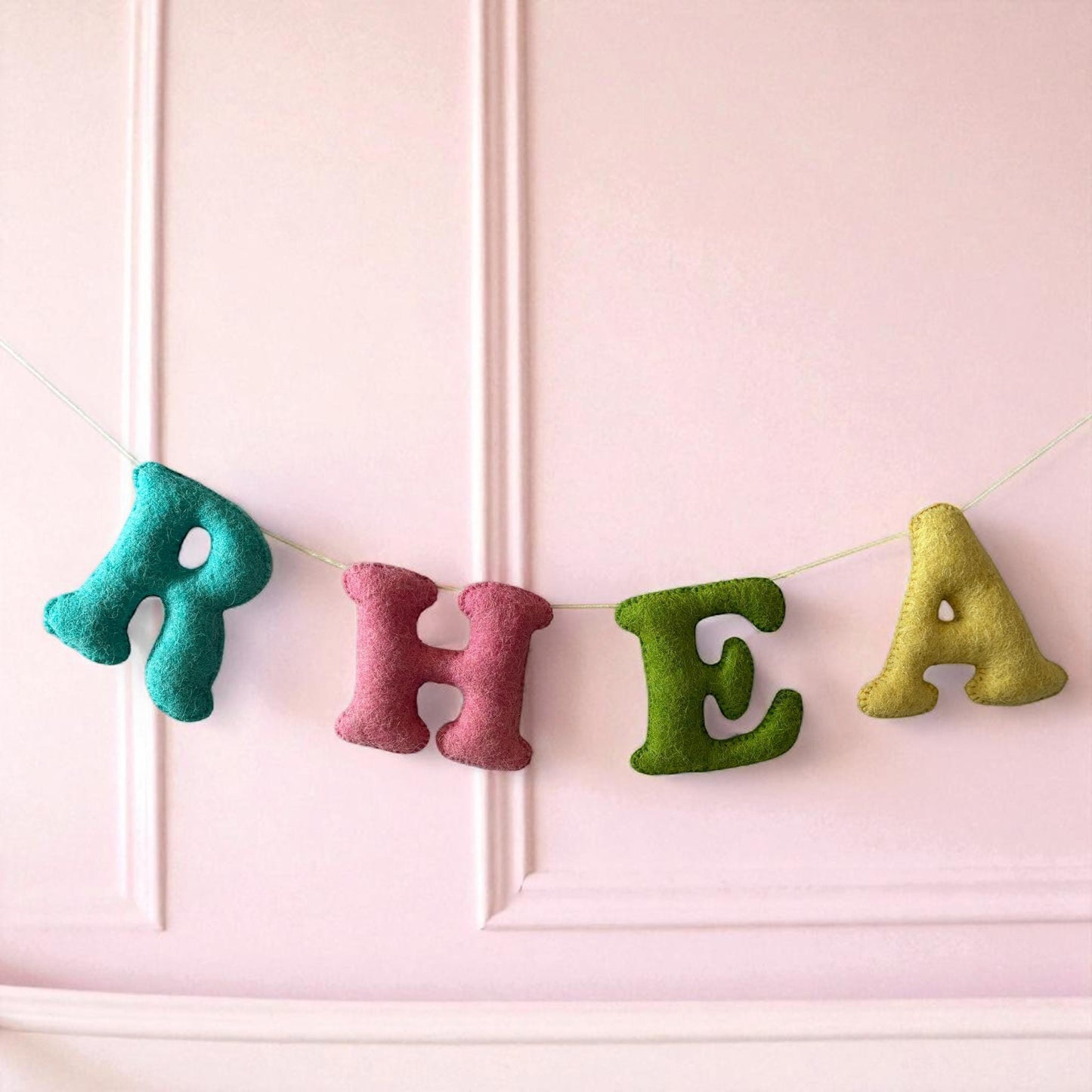 Custom Felt Name Banner,  Felt Letter Banner, Nursery Name Sign, Baby Name Garland