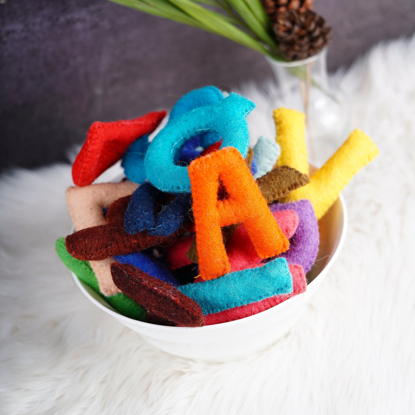 Alphabet Letters Set For Kids Nursery: Felt Learning Letters for Toddlers