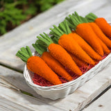 Handmade Wool Felt Carrots: Easter Bowl Fillers & Garland Decor