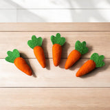 Felt Wool Easter Carrots: Handmade Holiday Bowl Fillers
