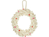 Handmade Wool Felt Christmas Wreath with Red Berries