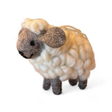Wool Felt Sheep Wall Hanging Handmade Nursery Farmhouse Decor