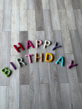 Custom Wool Felt Garland: Personalized Bunting Decor