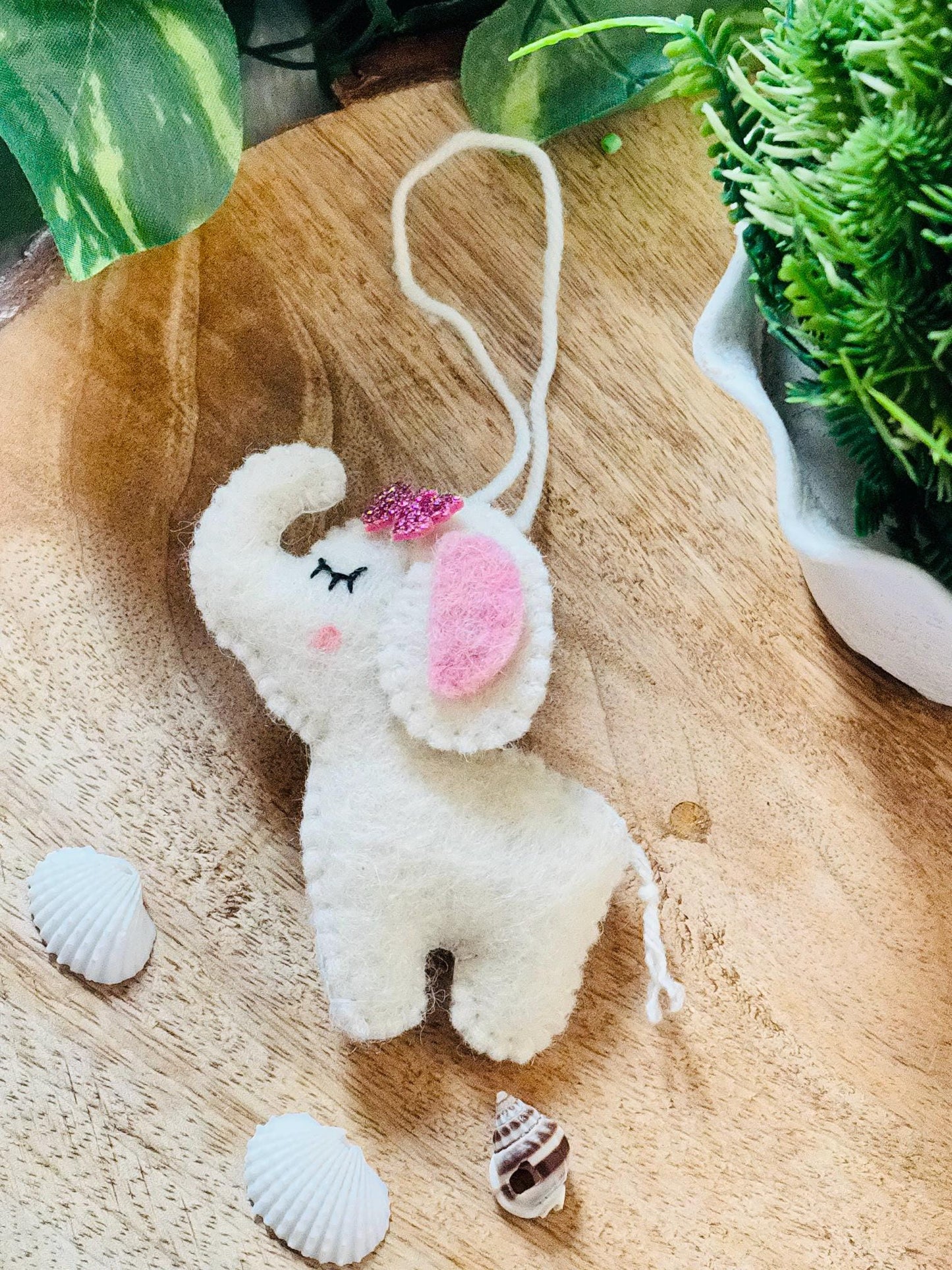 My First Christmas Ornament – Felt Elephant Decoration, Baby Christmas Keepsake, Holiday Tree Decor