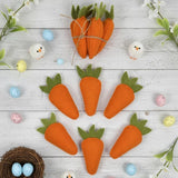 Set of 5 Handmade Wool Felt Carrots – Easter Basket Fillers, Spring Tiered Tray Decor