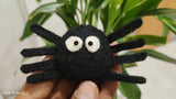 Handmade Felt Spider Ornament: Halloween Tree Decoration