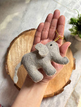 Safari Animal Felt Keychain – Handmade Plush Bag Charm